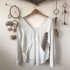 *LAST CHANCE* Boho tunic top WITH POCKETS!